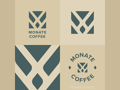 Monate abstract branding clean design geometric illustration logo logomark minimal ui