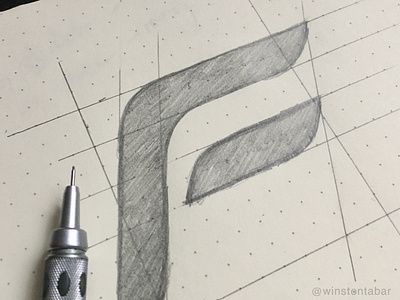F lettermark abstract branding clean design geometric illustration logo logomark minimal ui