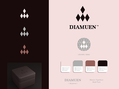 Diamuen abstract branding clean design geometric illustration logo logomark minimal ui