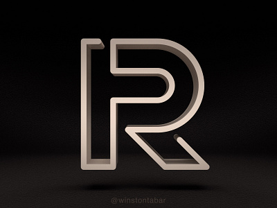RP monoline concept abstract branding clean design geometric illustration logo logomark minimal ui