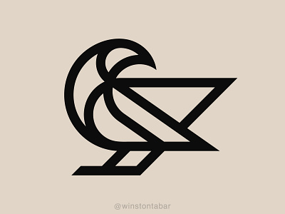 Raven abstract branding clean design geometric illustration logo logomark minimal ui