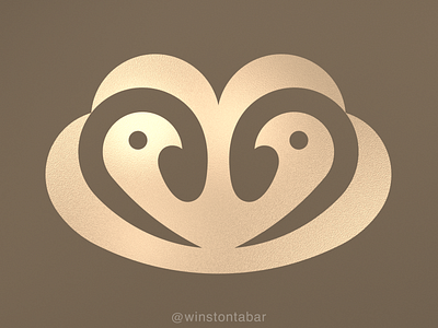 Lovebirds abstract branding clean design geometric illustration logo logomark minimal ui