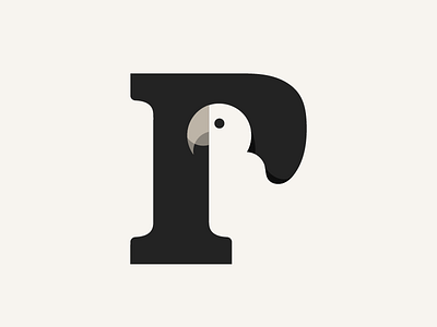 Parrot animals design doublemeaning logo logodesign logomark negativespace p parrot