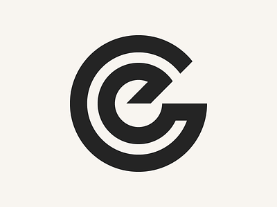 ec abstract brand ec geometric identity logo minimal minimalism monogram