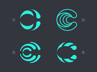 Letter C explorations abstract c clean geometric letter logo logomark minimal minimalism minimalist modern modernism