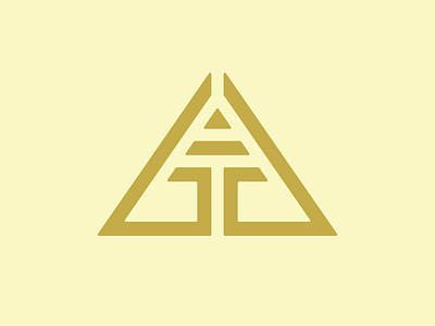 God's Garden concept abstract clean geometric logo logomark minimal