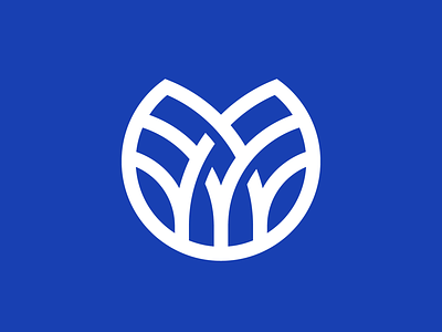 Ecoguard abstract eco geometric guard logo logomark organization shield system trees