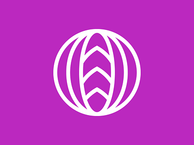Onion abstract clean geometric logo logomark minimalism onion sliced