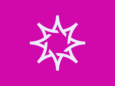 Sunstar abstract concept design geometric logo minimalism star sun