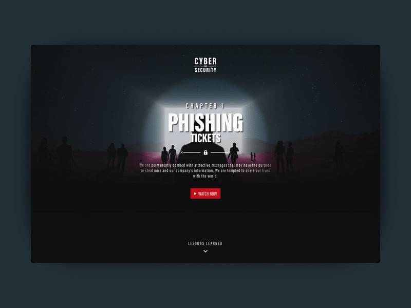 Worten Cybersecurity — Landing page css cybersecurity dark design hacker hover html landingpage layout motion parallax phishing spotlight ui ux