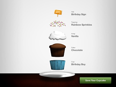 CupKit iPad App Selection UI illustrator interaction design ios ipad mobile photoshop tablet ui