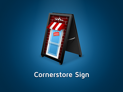 CornerStore Sign Logo business identity cornerstore icon logo sign