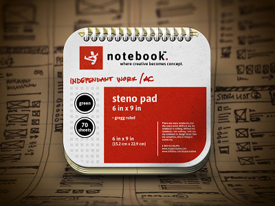 Alupacon Notebook Icon app app icon icon ios ipad iphone notebook sketch