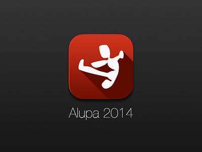 Alupa 2014 Flat Icon alupa app flat icon ios7 mobile red