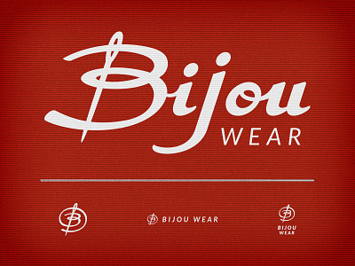 Bijou Wear Brand Identity accessories apparel brand custom font identity logo typography