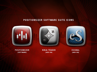 PositionSizer Software Icons brand identity graphic design icon icon design software visual design