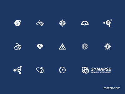 Match.com Synapse Feature Icons brand graphic design icon identity logo product design visual design