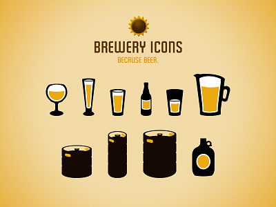 Brewery Website Icons brand graphic design icon identity logo visual design