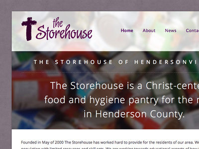 The Storehouse website purple! the storehouse website