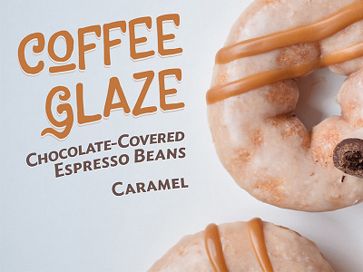 Coffee Glaze digital display donuts