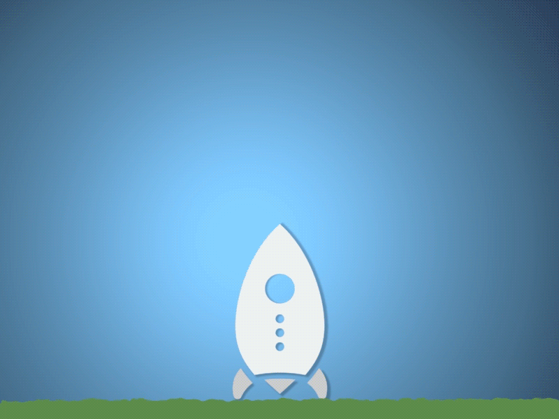 Rocket animation after effects illustration light rocket space