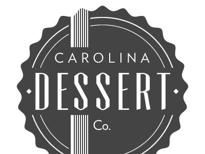 Carolina Dessert Co. badge logo retro vintage