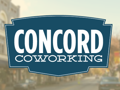Logo for Concord Coworking badge coworking deming gotham condensed logo