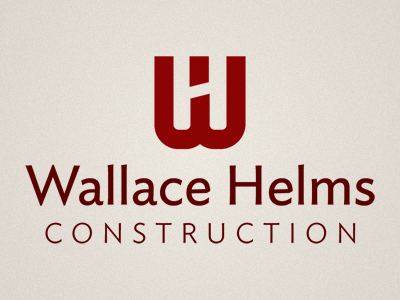 Wallace Helms Construction logo classic construction emblem ideal logo sans