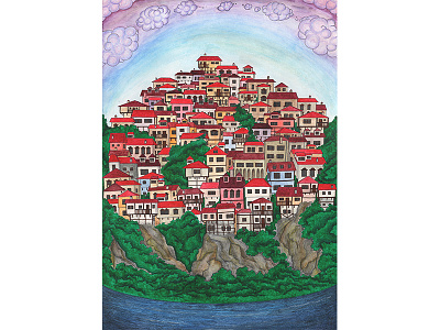 Veliko Turnovo childrens book illustration watercolour