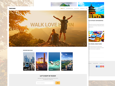 Travelmag blog explore layout magazine travel traveling ui ux web webdesign webpage website