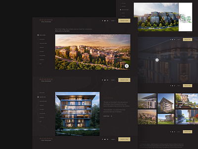 Nef Premium Project Landing Page black building landing page landing page design landing page ui minimal projects real estate ui ux ui ux design ui design uidesign