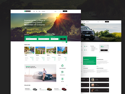 Enterprise Turkey Rent A Car auto clean enterprise minimal rent rent car responsive turkey ui ux design webdesign