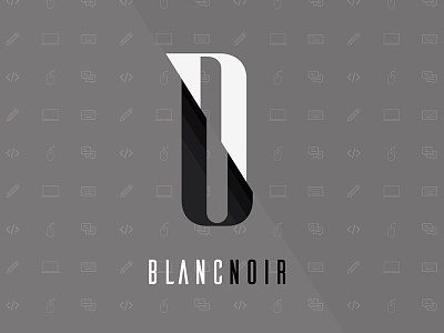 Blancnoir Logo black and white branding logo personal