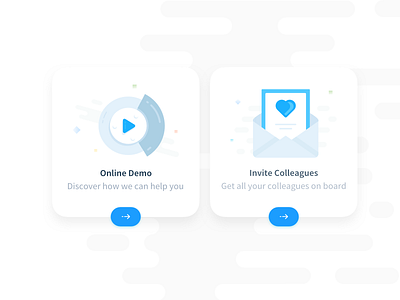 Onboarding Illustrated Icons app blues card clean design graphicdesign illustration interactive ui user experience user interface ux web app