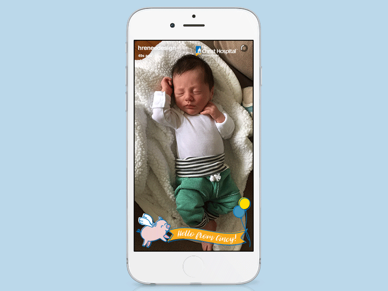 Birthing Center Snapchat Filters adventure animal baby bird cincinnati cute filter flower illustration offset snapchat vector