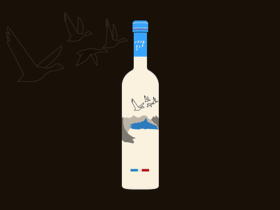 Grey Goose bottle goose greygoose illustrator liquor vector vodka