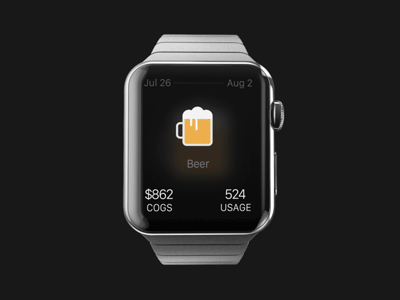 Wateringhole Wearable Stats after effects apple watch bevs data liquor spirits stats watch wearable