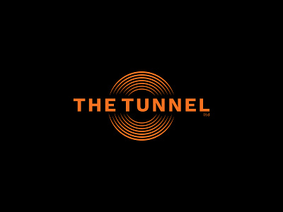 Logo // The Tunnel Ltd. brand and identity brand identity brand mark branding brandmark dark theme design logo logo design logomark orange logo