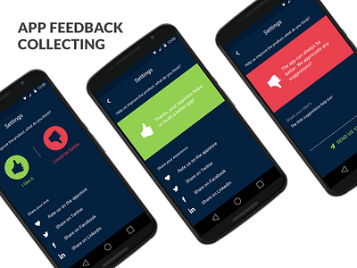 Quick app feedback collection