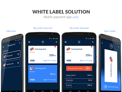 Material design payment app