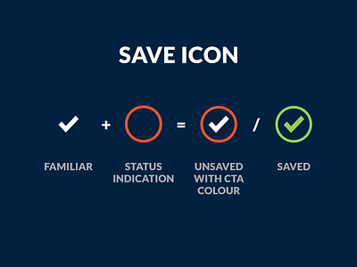 My take on the save Icon icon interaction save icon suggestion ui