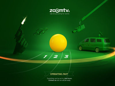 Zoomtv - operating fast 3d cgi illustration cinema 4d lithuania