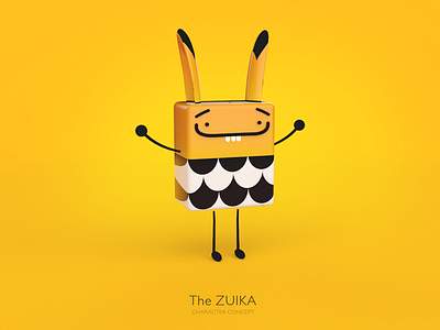Zuika - CGI character concept 3d cgi illustration cinema 4d lithuania