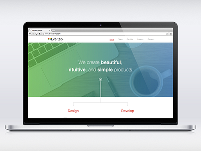 Everlab Redesign design everlab gradient mac ui ux web website