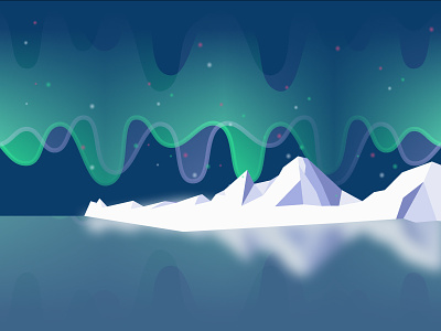 Aurora Borealis arctic aurora borealis illustration illustration digital night winter