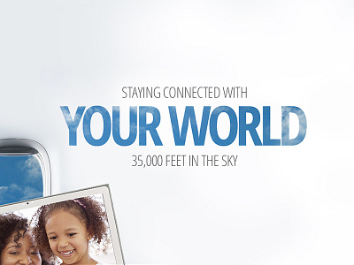 Staying connected at 35,000 ft blue concept homepage sky web