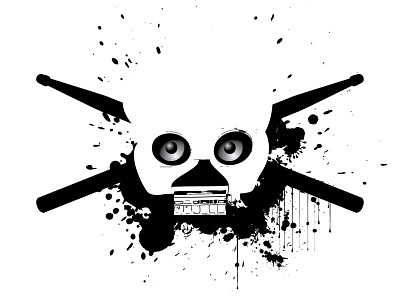 Funky Machine illustration logo vector