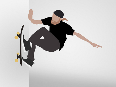 Wallride Illustration illustration skateboarding vector