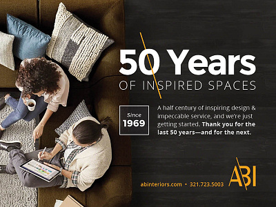 ABI Print Ad advertisement branding concept identity logo print ad type
