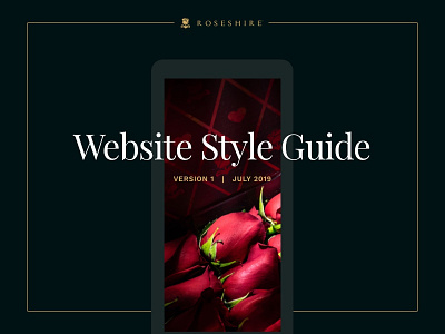 Roseshire Style Guide clean style guide styleguide